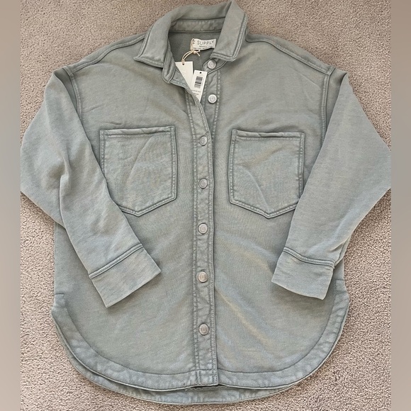 Z Supply All Day Knit Jacket XS Worn Jade NWT - Picture 5 of 8